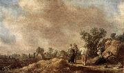 Jan van Goyen Haymaking. oil on canvas